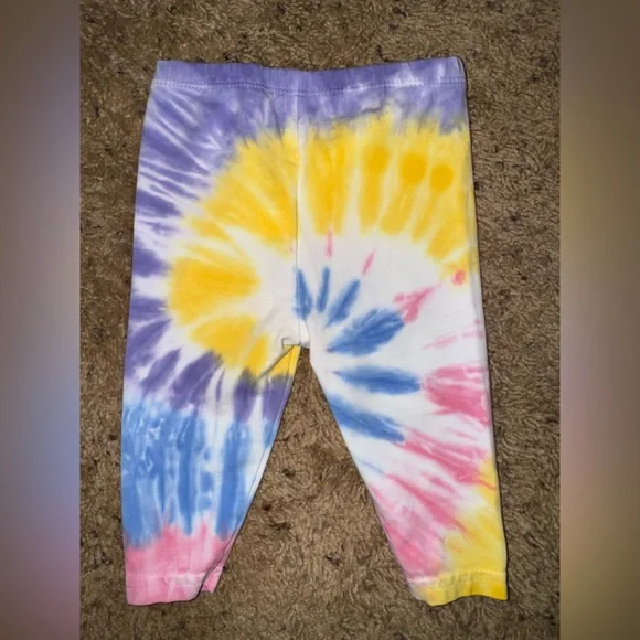 Ralph Lauren Baby Tie-Dye Cotton Leggings Size 6M - Picture 2 of 4